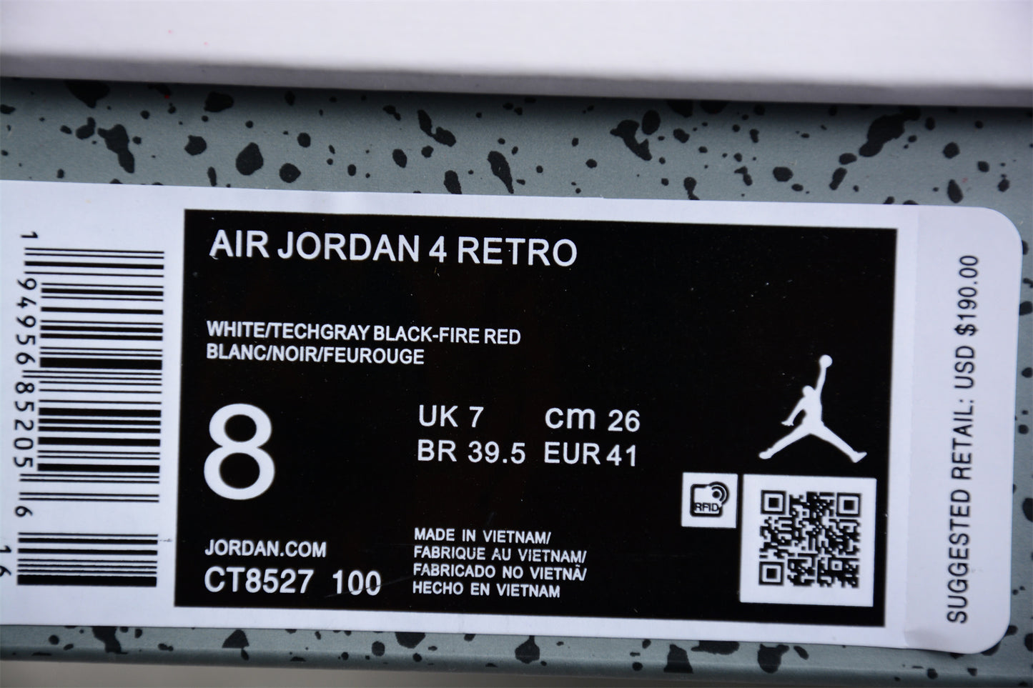 AIR JORDAN 4" WHITE OREO"
