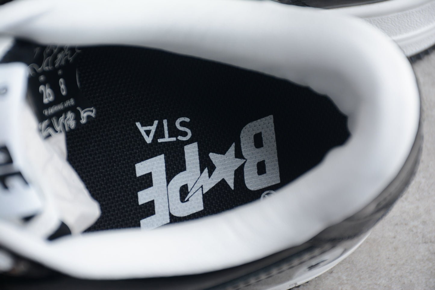 Bape Sta Schwarzes Lackleder