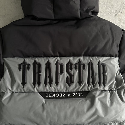 Trapstar Decoded Arch Steppjacke Schwarz Grau