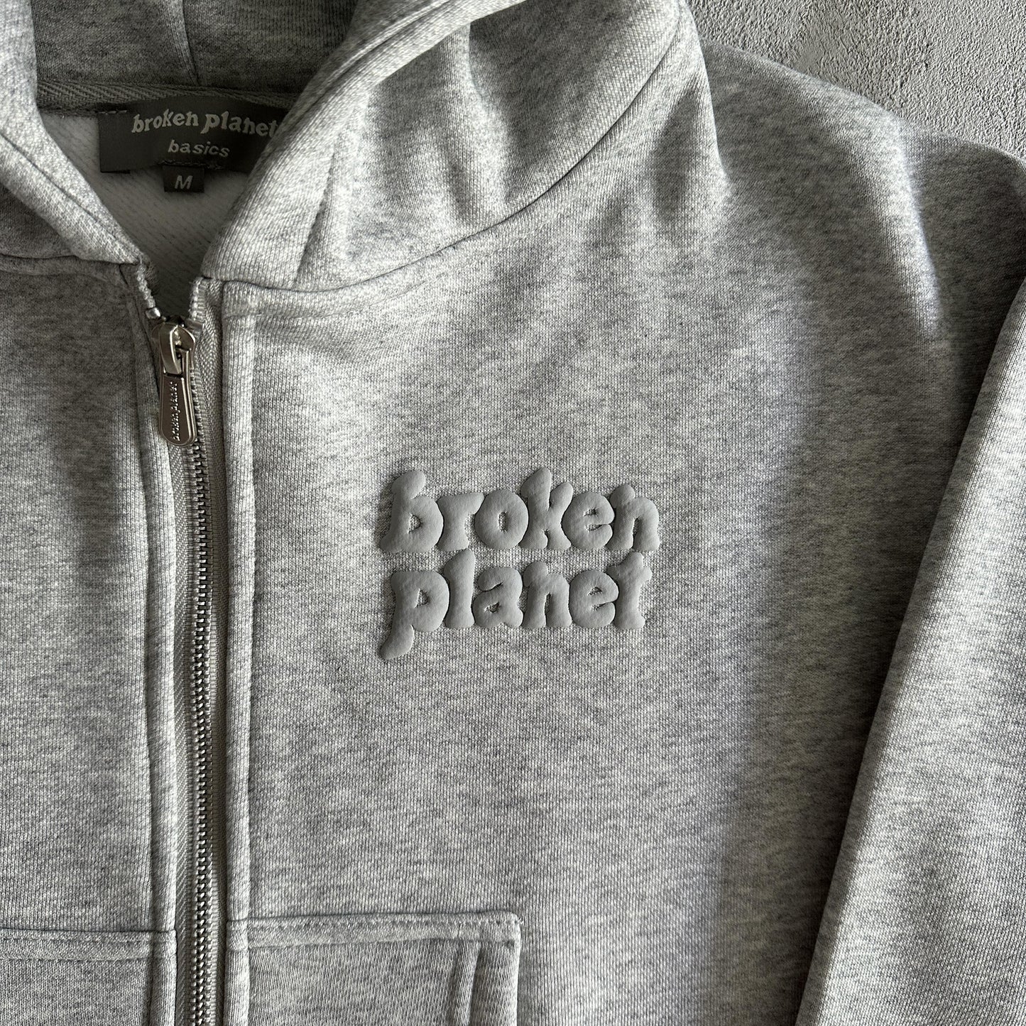 Broken Planet Womens Basics Cropped Zip Up Hoodie