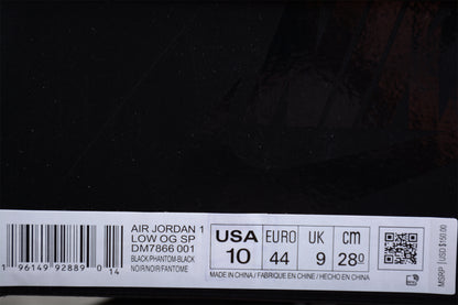 Jordan 1 Retro Low OG SP Travis Scott Black Phantom