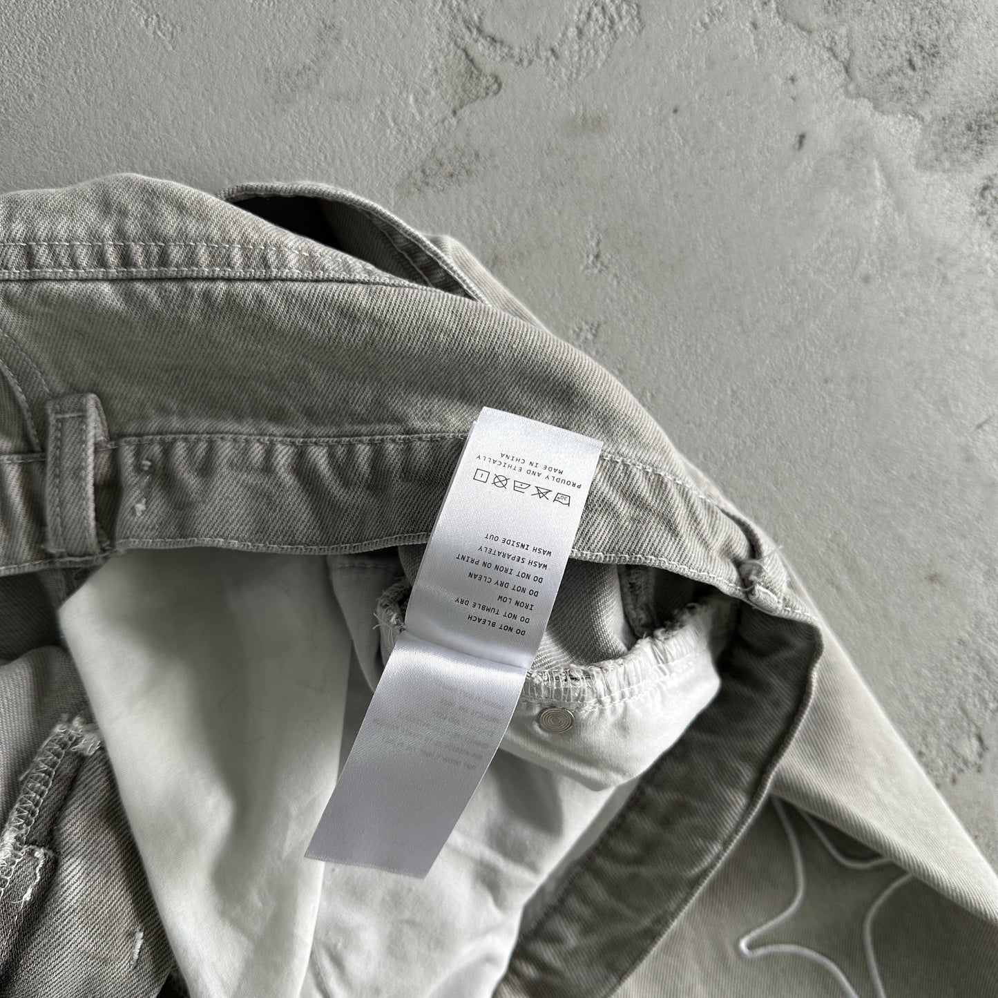 Broken Planet White Star Pants