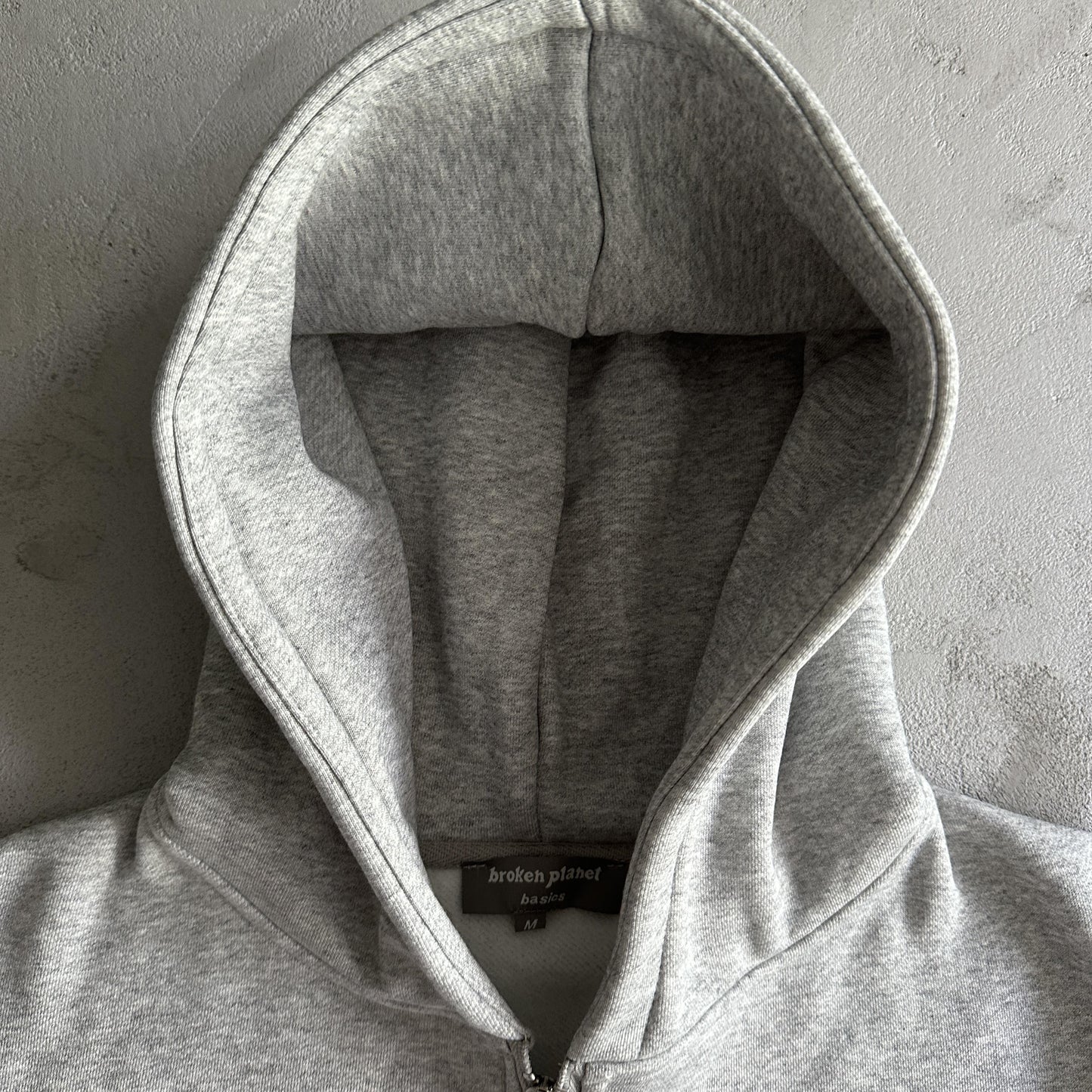 Broken Planet Womens Basics Cropped Zip Up Hoodie