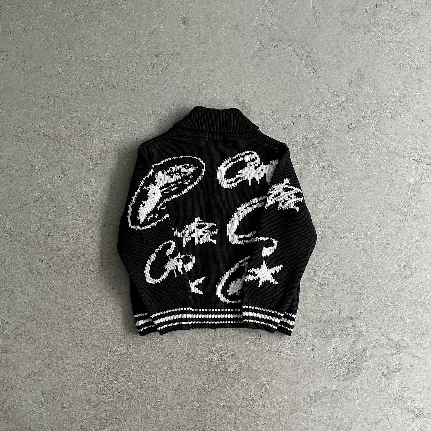 Corteiz schwerer Jacquard-Strickpullover