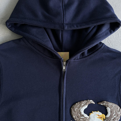 Corteiz Hoodie mit dreidimensionalem Adlerprint