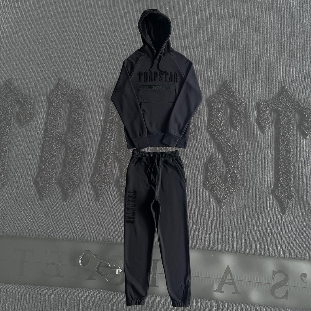 Trapstar Trainingsanzug Chenille Dekor Schwarz 