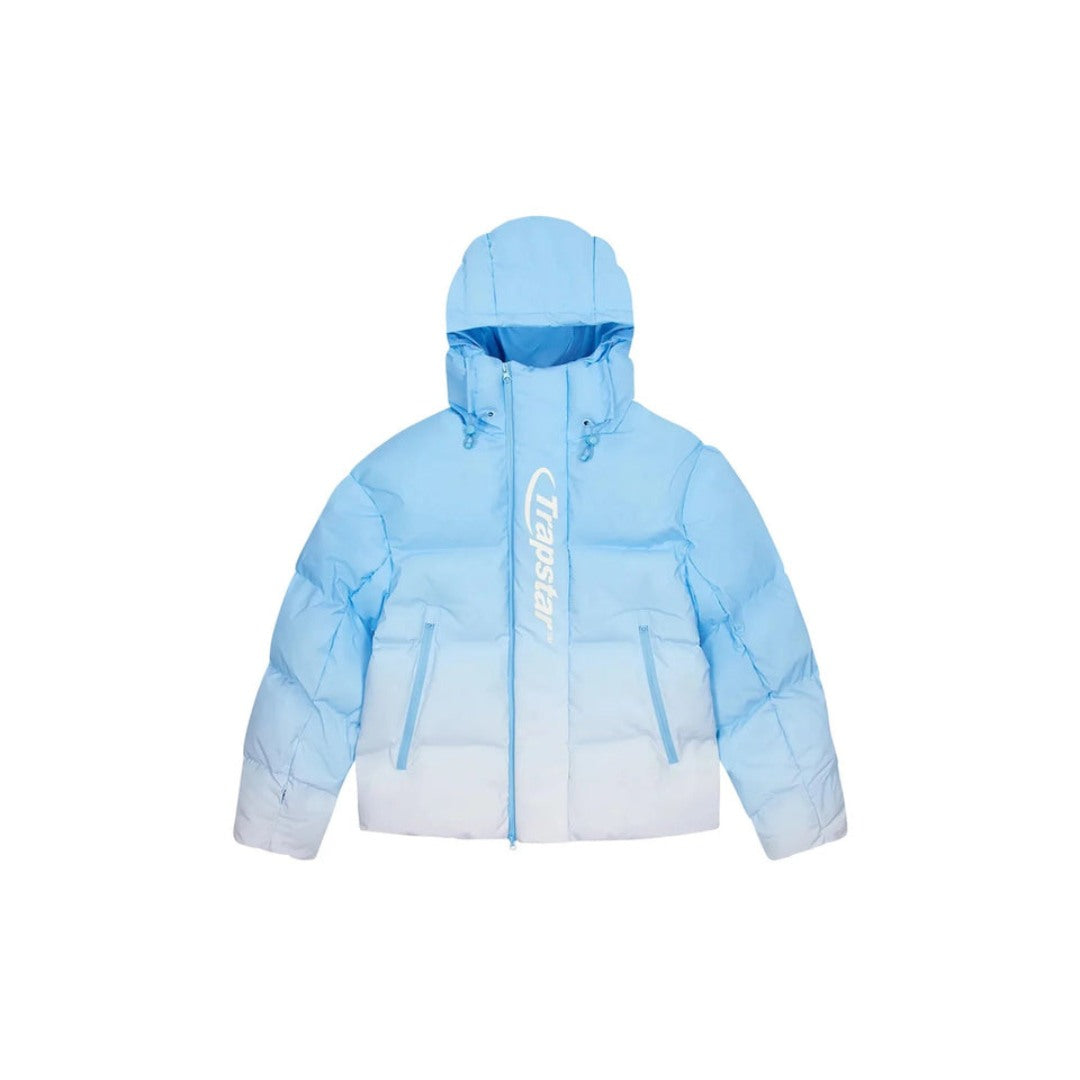 Trapstar Decoded 2.0 Kapuzen-Steppjacke Himmelblau