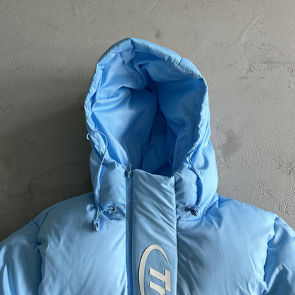 Trapstar Decoded 2.0 Kapuzen-Steppjacke Himmelblau