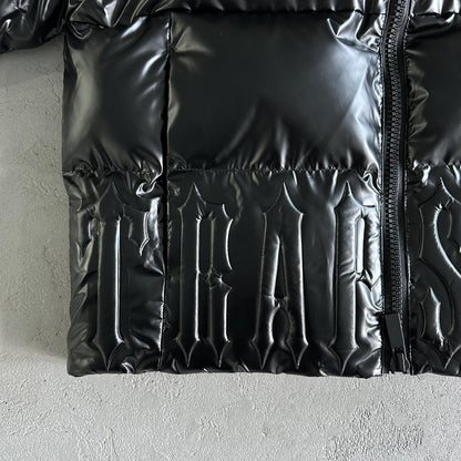 Trapstar Irongate Steppjacke mit Prägung, Schwarz