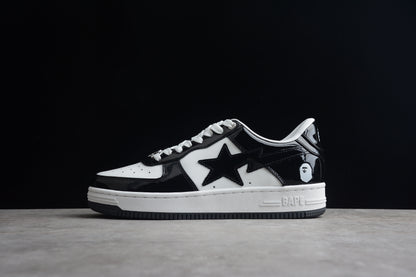 Bape Sta Schwarzes Lackleder