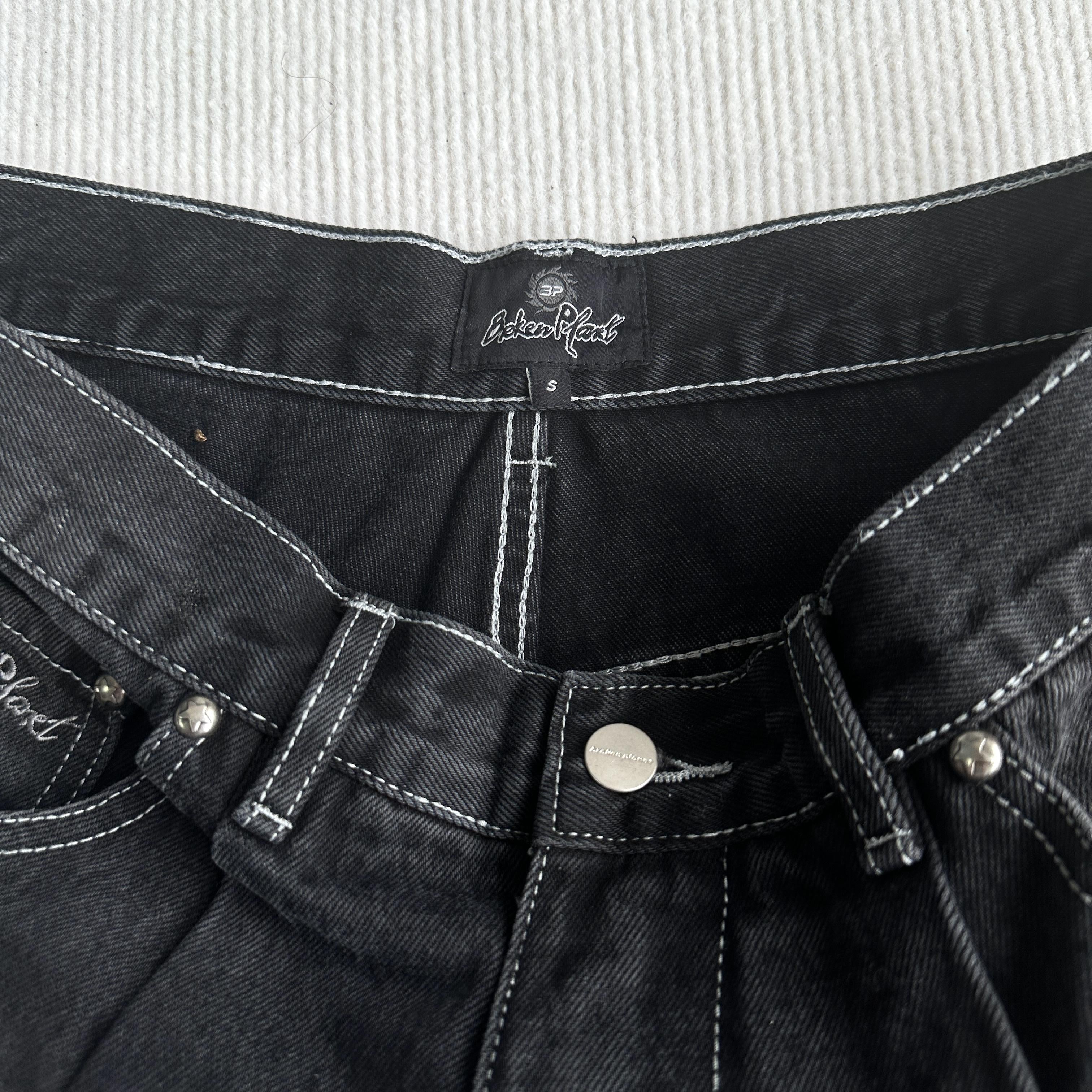 Broken P Denim Jeans Shorts
