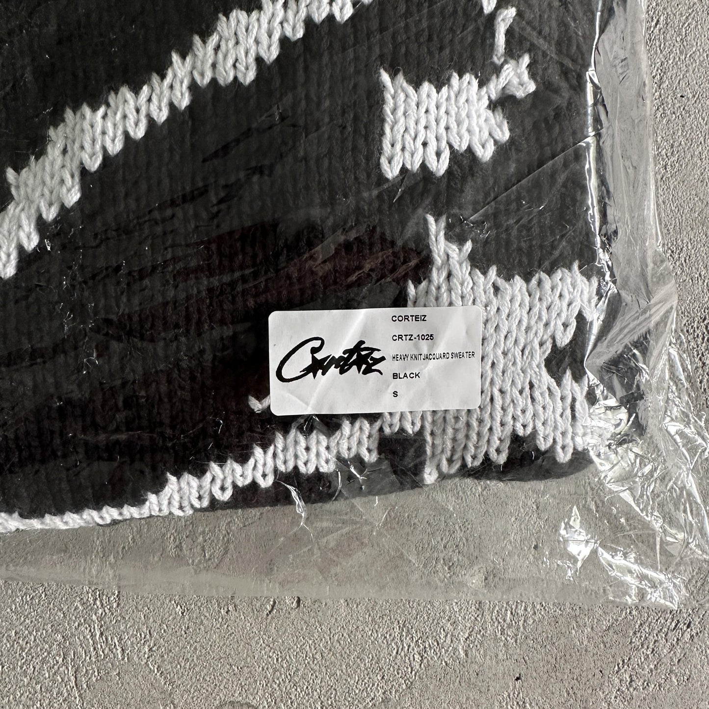 Corteiz schwerer Jacquard-Strickpullover