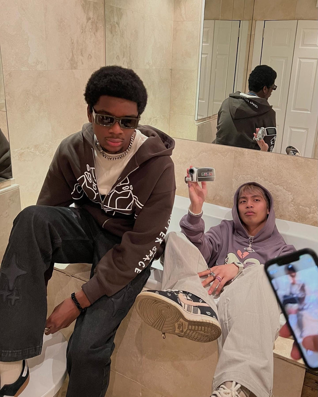 Broken P Market Arctic Zip Up Hoodie