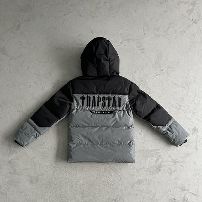 Trapstar Decoded Arch Steppjacke Schwarz Grau