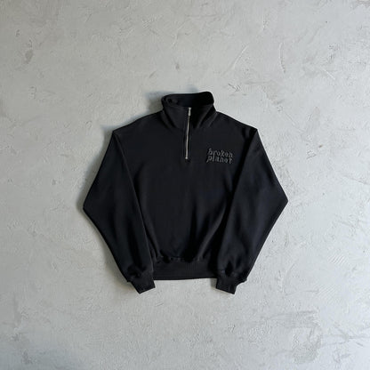 Broken Planet Basics Quarter Zip Jumper Sweater