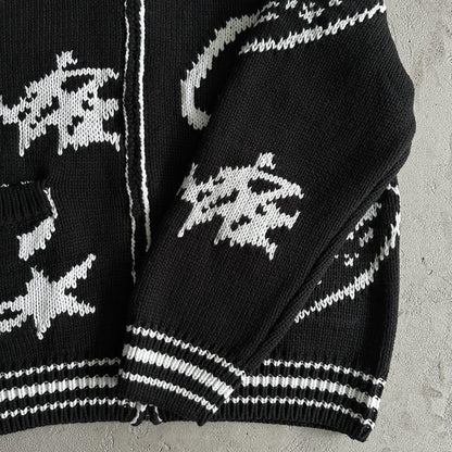 Corteiz schwerer Jacquard-Strickpullover