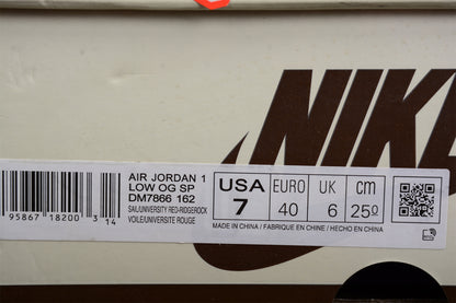 Jordan 1 Retro Low OG SP Travis Scott Reverse Mocha