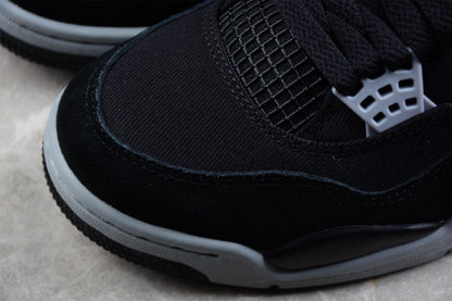 AJ4 Retro "Black Canvas"
