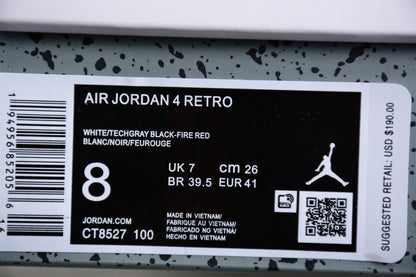 AIR JORDAN 4" WHITE OREO" 