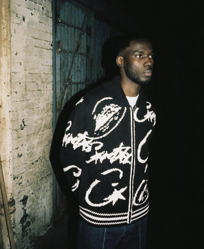 Corteiz schwerer Jacquard-Strickpullover