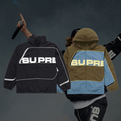 Supreme S Paneled Track Jacket