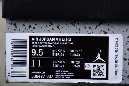 Air Jordan 4 Cool Grey 