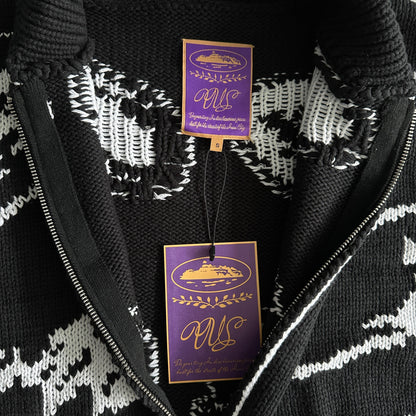 Corteiz schwerer Jacquard-Strickpullover