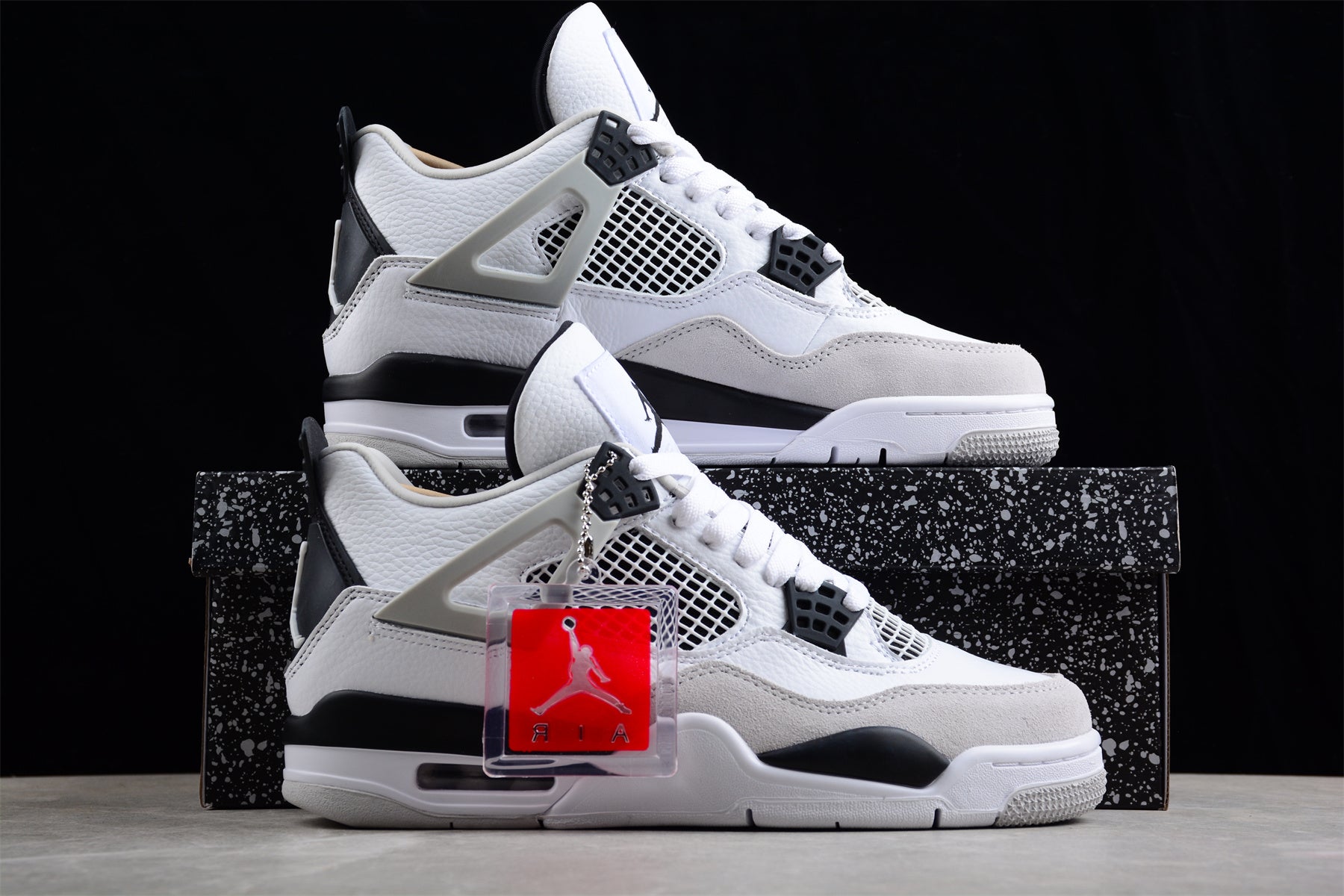 AJ 4 Military Black