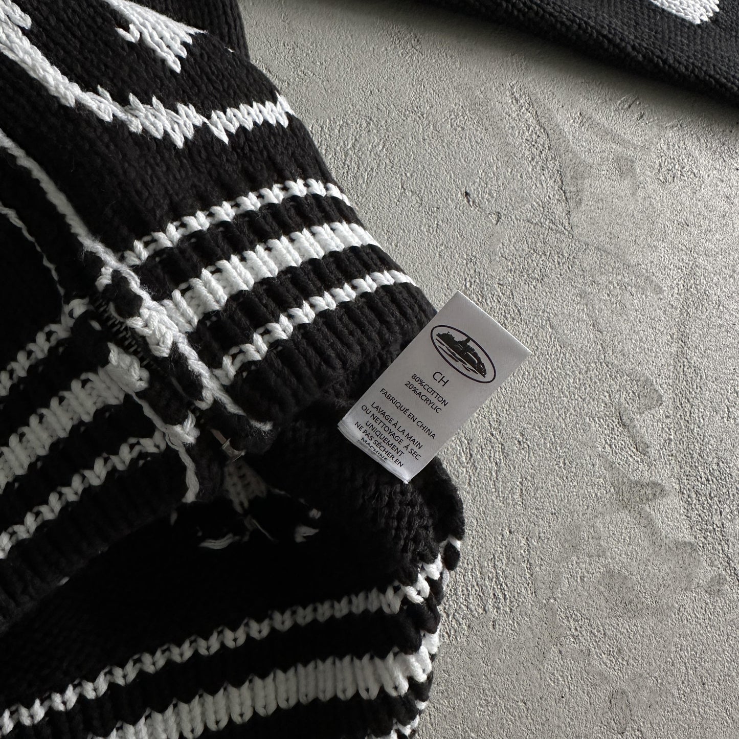 Corteiz schwerer Jacquard-Strickpullover