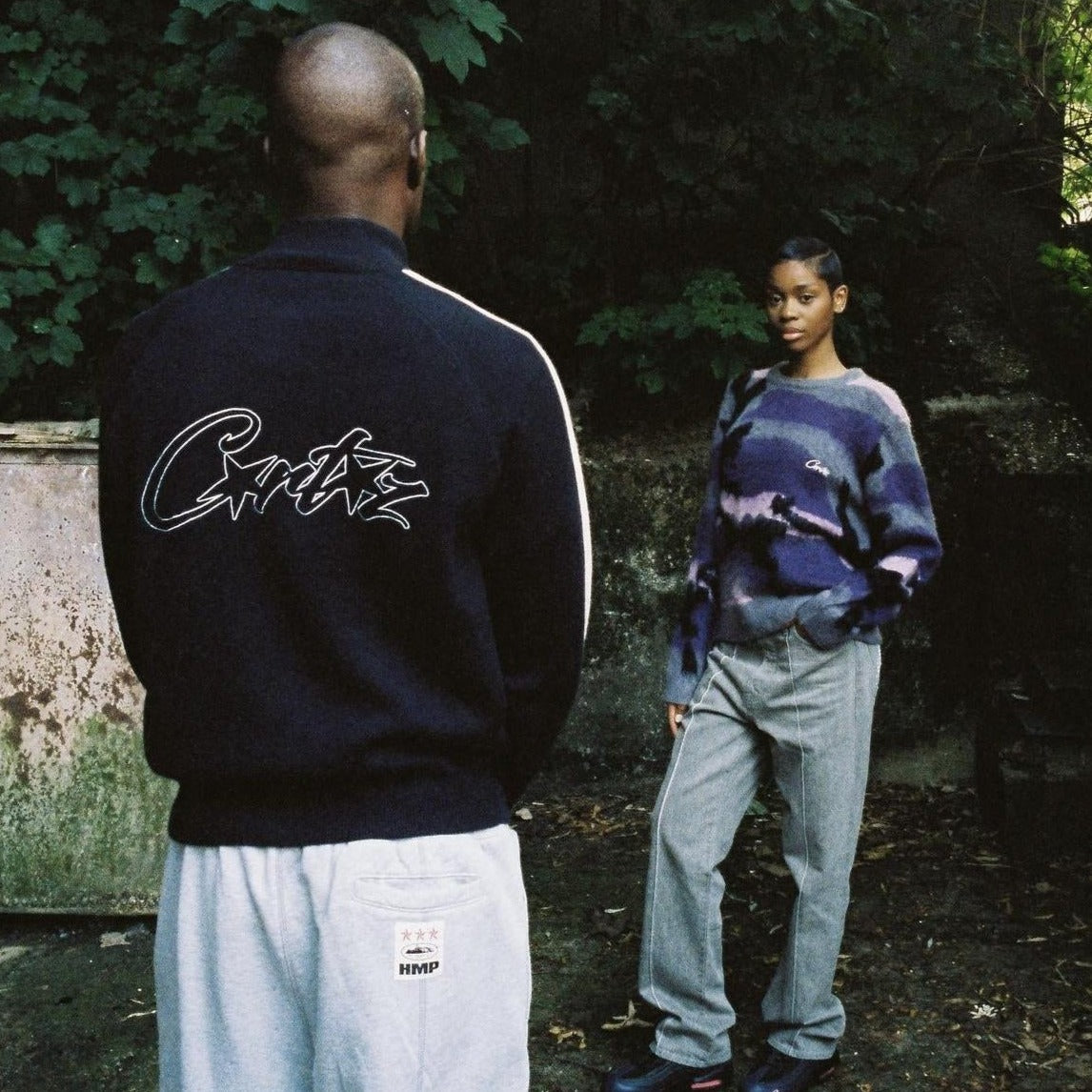 Corteiz Pullover Mohair Lila-Camo