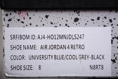 AJ4 RETRO "NCAA PE - UNC"