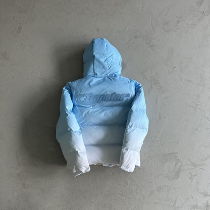 Trapstar Decoded 2.0 Kapuzen-Steppjacke Himmelblau