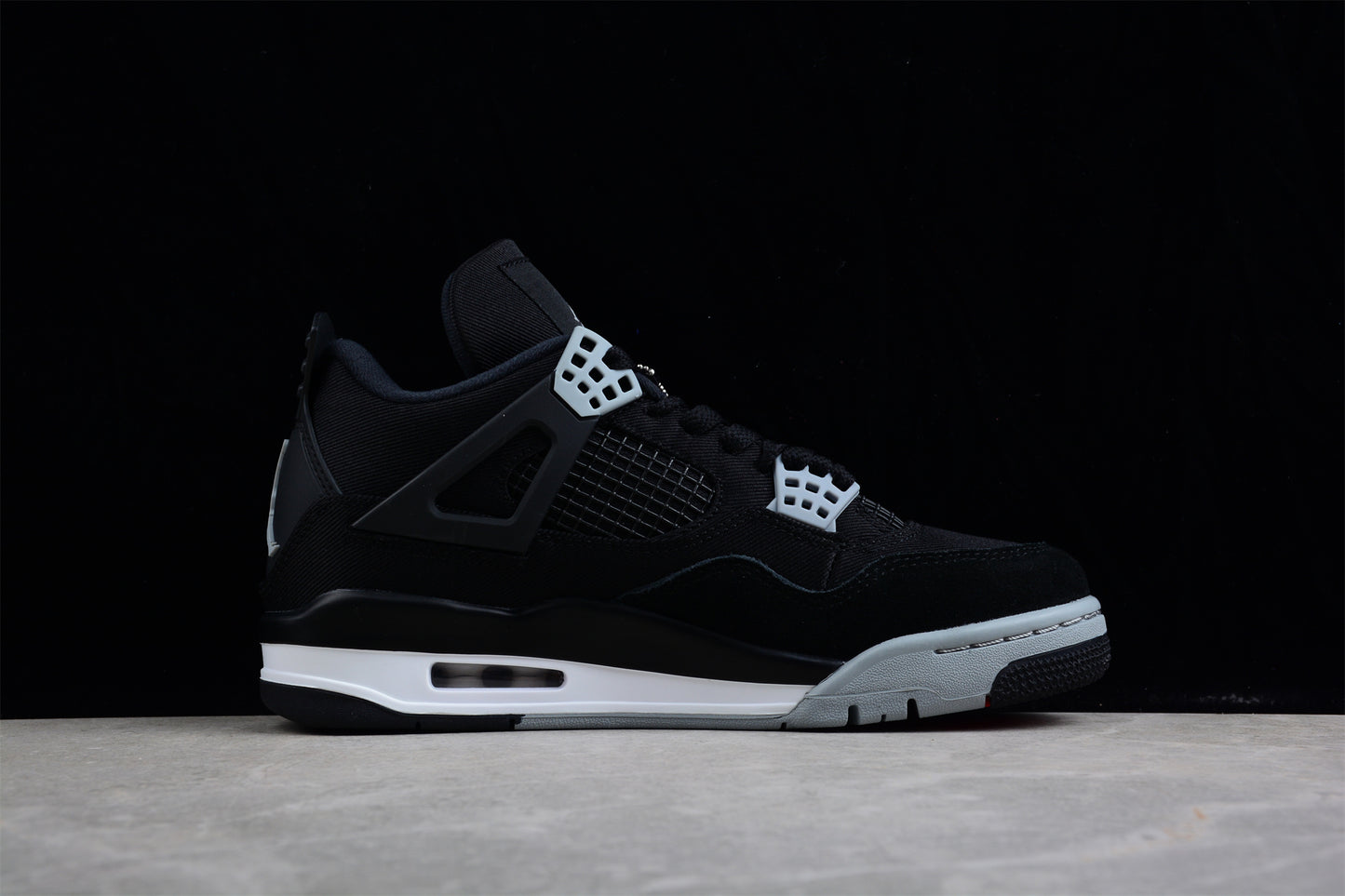 AJ4 Retro "Black Canvas"