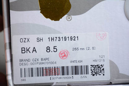 Bape Sta JJJJound Grau und Weiß