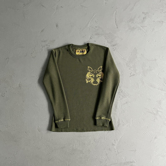 Corteiz Longsleeve Waffle Tiger