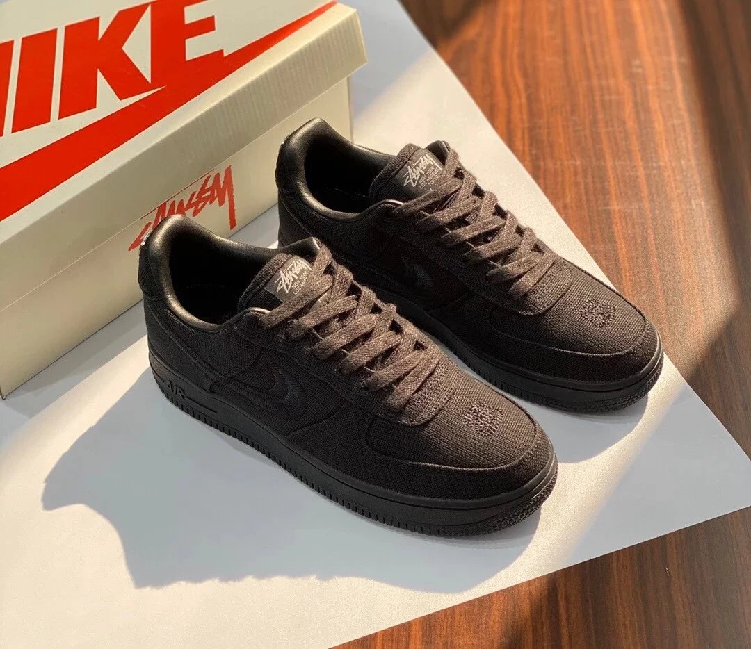 Nike x Stussy Air Force 1 Low Triple Black